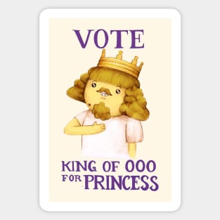 Vote King of Ooo for princess! (Adventure Time fan art) Sticker